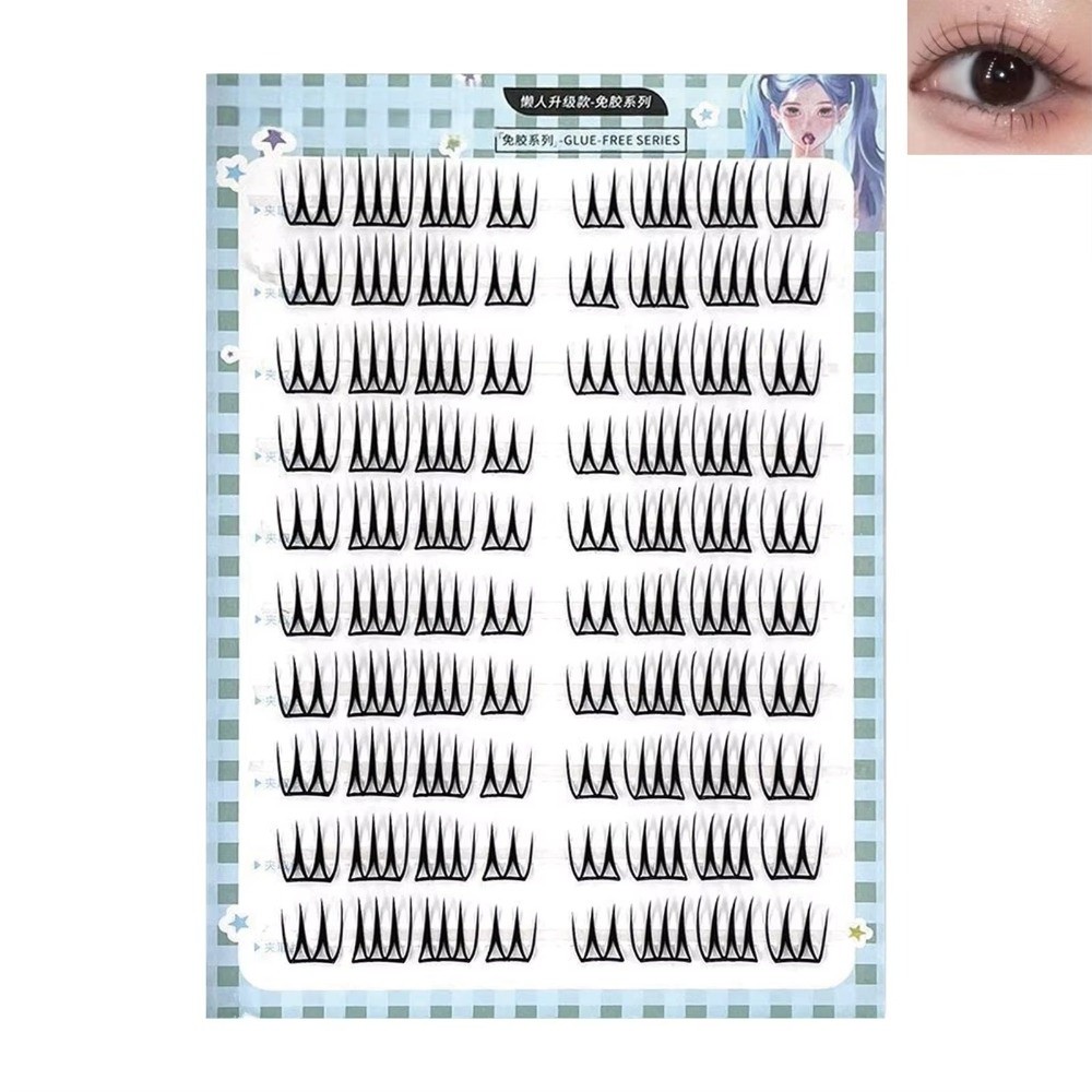 Eyelash Extension No 8 - Koreanischer Stil Selbstklebende Falsche Wimpern U-Form