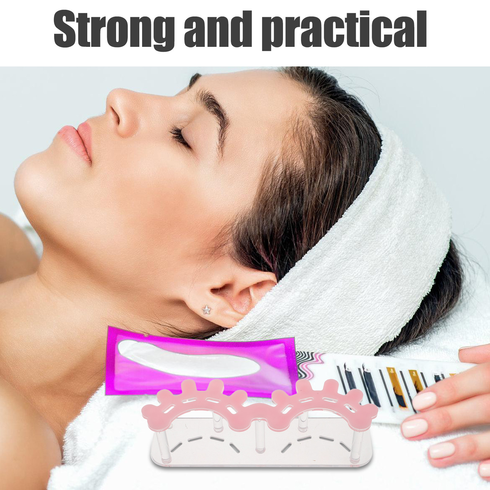 Eyelash Extension No 8 - 8-Fach Acryl-Wimpernpinzettenhalter-Organizer Transparenter Ständer für Wimpernverlängerungswerkzeuge