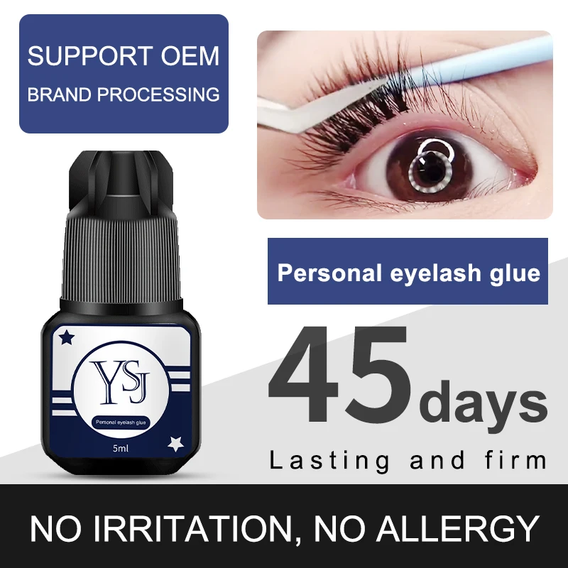 Eyelash Extension No 8 - 5 ml Wimpernverlängerungskleber, langlebiger Pfropfen-Wimpernkleber, schnell