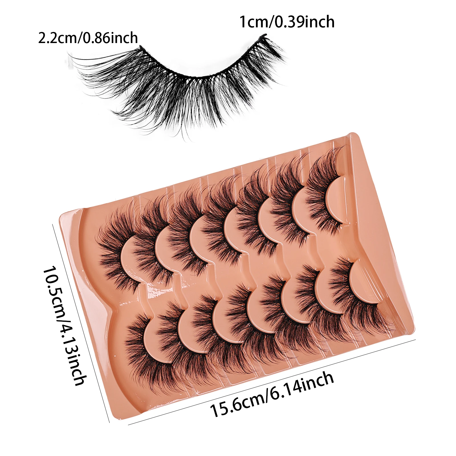 7 Paar Katzenaugen-Wimpern 3D  – Eyelash Extension Cat Eye Wispy Bewertung und Preis