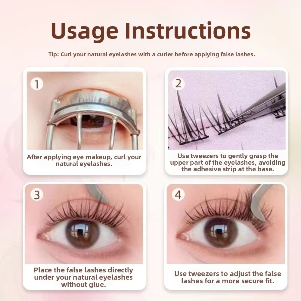 60 Cluster schwarze, selbstkle – Eyelash Extension No 8 Bewertung und Preis