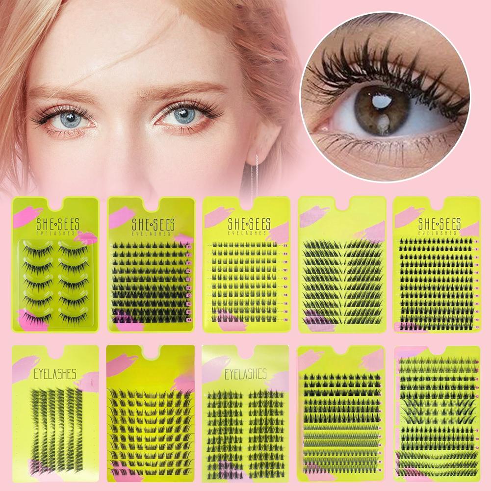 Natürliche Cluster-Falsche Wim – Eyelash Extension Cat Eye Wispy Bewertung und Preis